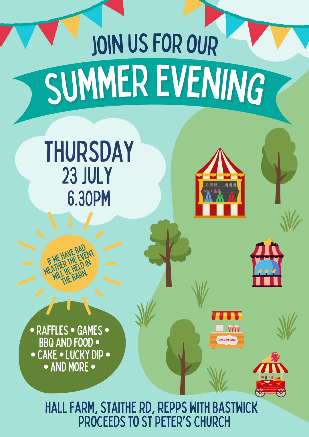 Summer Evening at Hall Farm